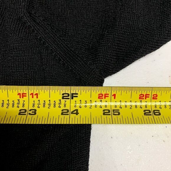 Pringle of Scotland Argyle Sweater Mens Extra Large Black Merino Wool Casual - Picture 10 of 12